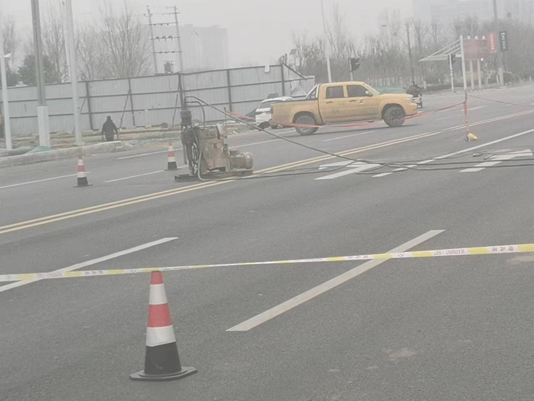 色达公路路基沉陷注浆